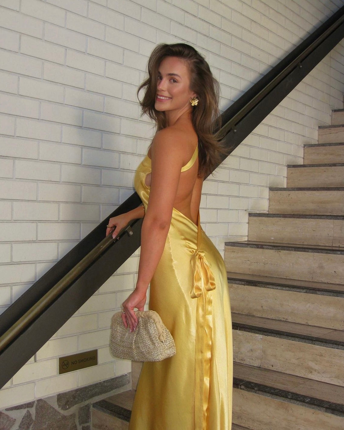 Arcina Ori Monique Dress Yellow Hire – Only Designer Hire