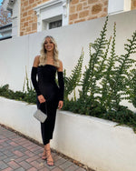 Load image into Gallery viewer, Black Camryn Maxi Dress
